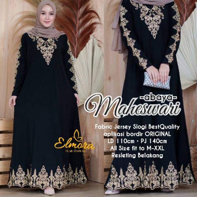 Gamis Maheswari hitam
