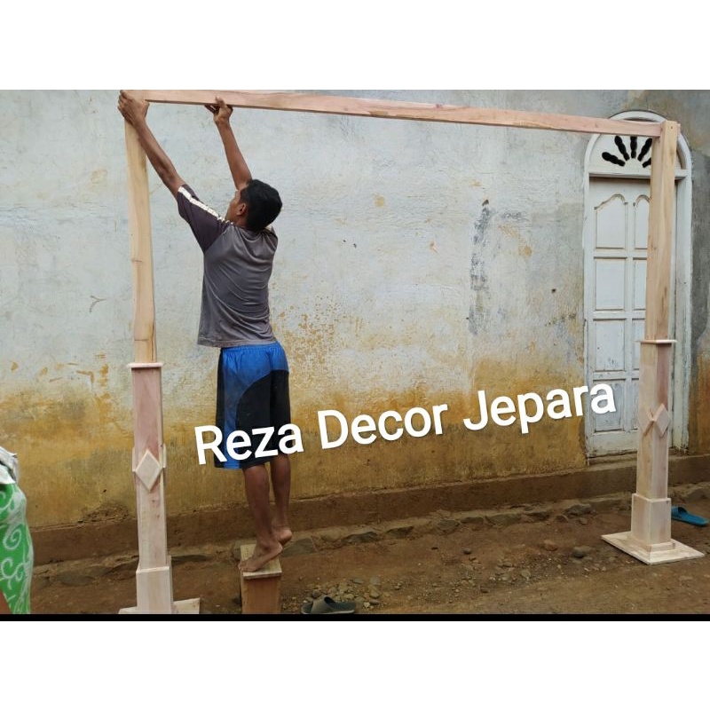 gawangan pelaminan / gawangan dekorasi