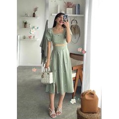 BOOKED OUDRE ANSIM SET SAGE GREEN