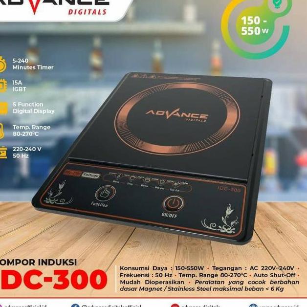 Koleksi Terbaru.. Kompor Listrik Advance IDC 100 - IDC 300 550 watt / Kompor Induksi IDC100 IDC300 k