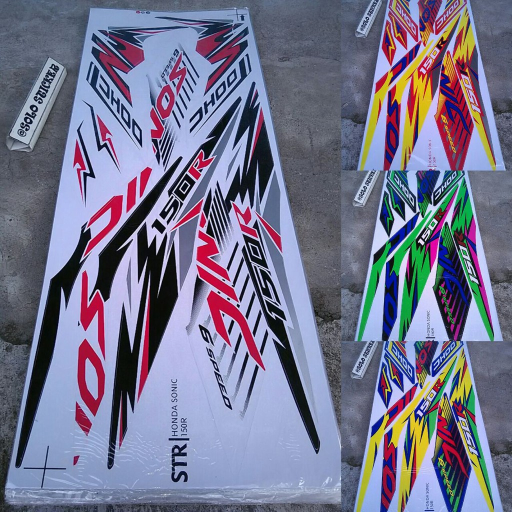 Striping Sticker Variasi Sonic 150R Grafis Shopee Indonesia