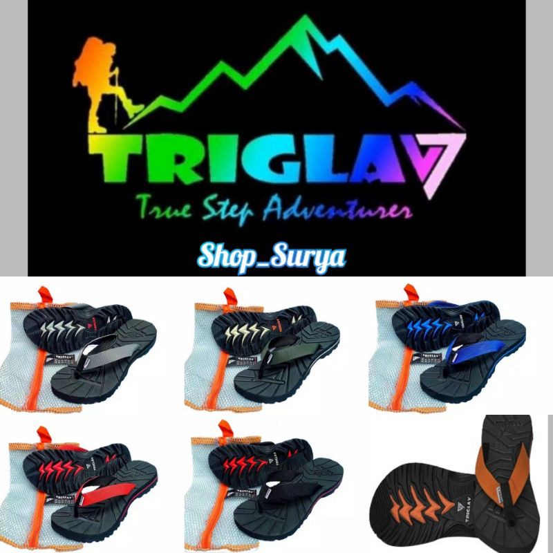 Sandal Jepit Gunung Pria Wanita TRIGLAV ORIGINAL 100% | Sendal Termurah | Sandal Jepit | Adventure