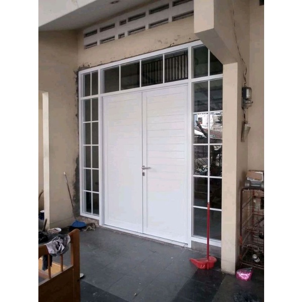 pintu panel free kusen / custom / acp aluminium