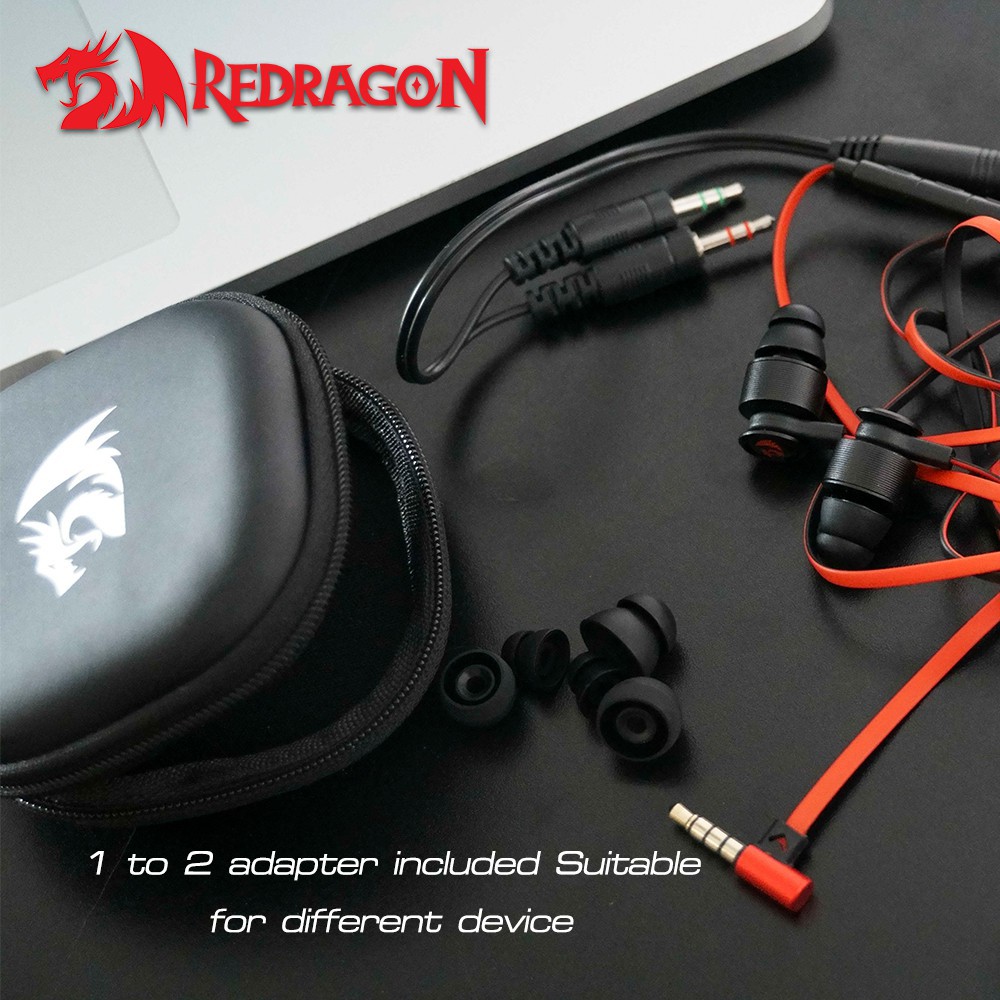 Earphone Gaming Redragon Wired flat THUNDER PRO E200 - IEM in ear monitor