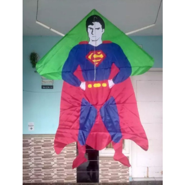 LAYANGAN SUPERMAN /LAYANGAN HIAS SUPERMAN/ LAYANGAN KAIN SUPERMAN JUMBO