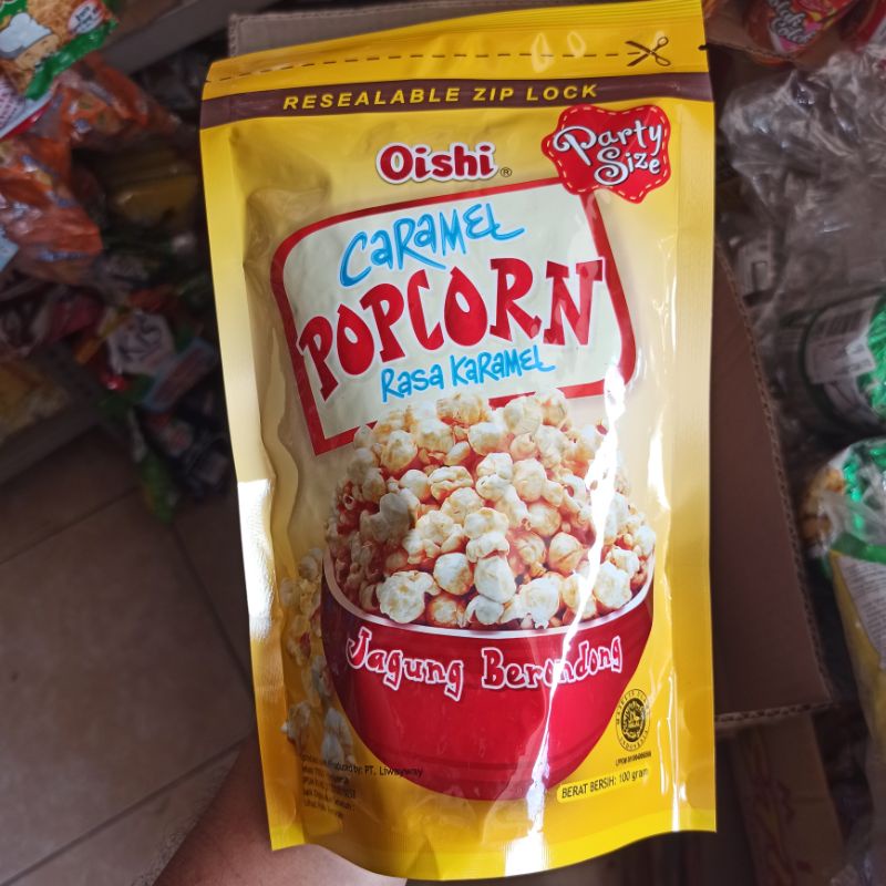 

Pop Corn Oishi Rasa Caramel Karamel Jagung Berondong 100 Gram
