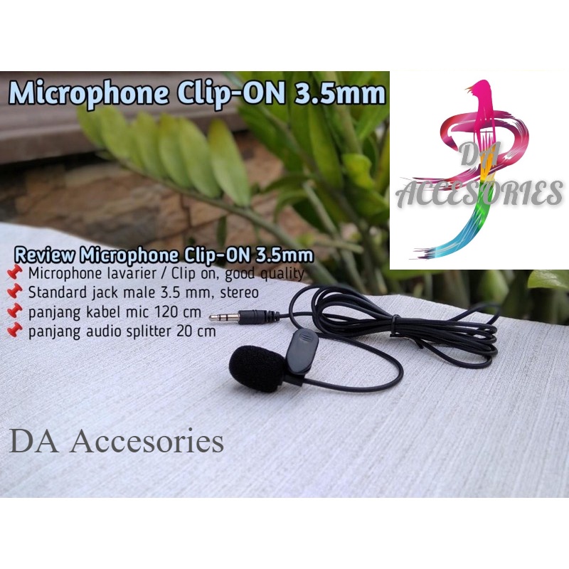 Mic on / Clip on 3.5mm microphone with clip