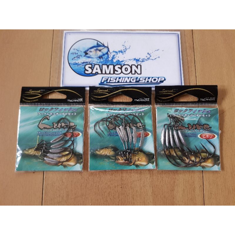 worm hook tsurinoya size 1, 2/0, 3/0 worm hook untuk soft lure dilengkapi dengan timah pemberat