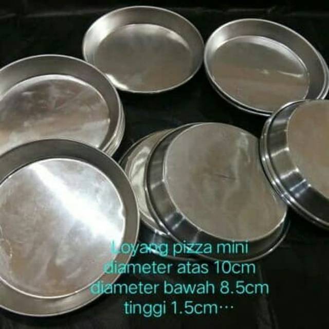 1lusin (12pcs) Cetakan pizza mini / loyang pizza mini / cetakan kue batik ukuran 8cm 10cm 12cm 14cm 16 cm