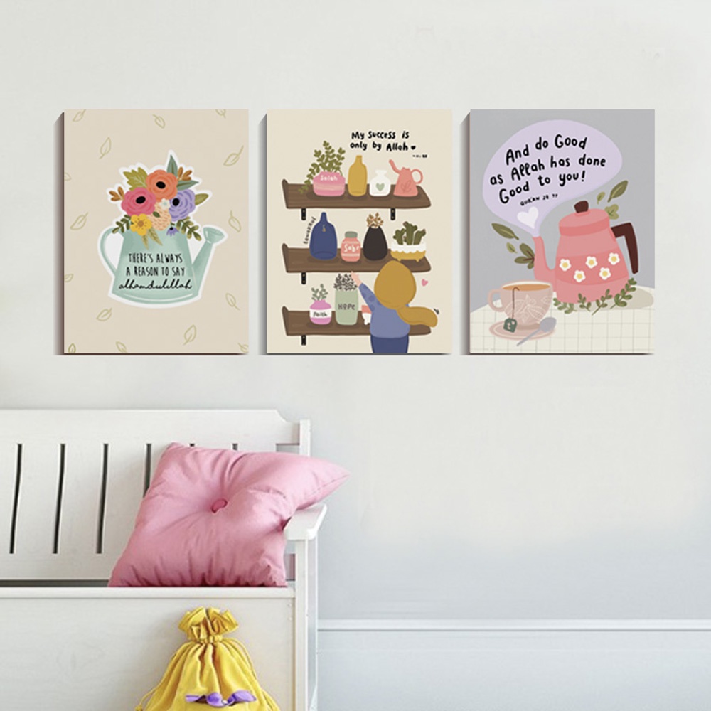 Hiasan Dinding Dekorasi Dinding Kamar Muslimah Pajangan Rumah Islami Walldecor islami