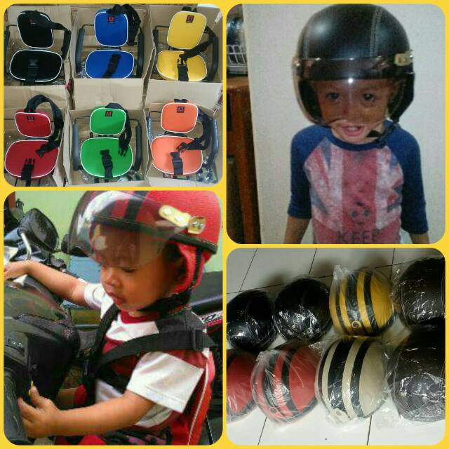 Ready                                  [Makassar] Paket Kursi Bonceng Anak (type STANDAR) & Helm