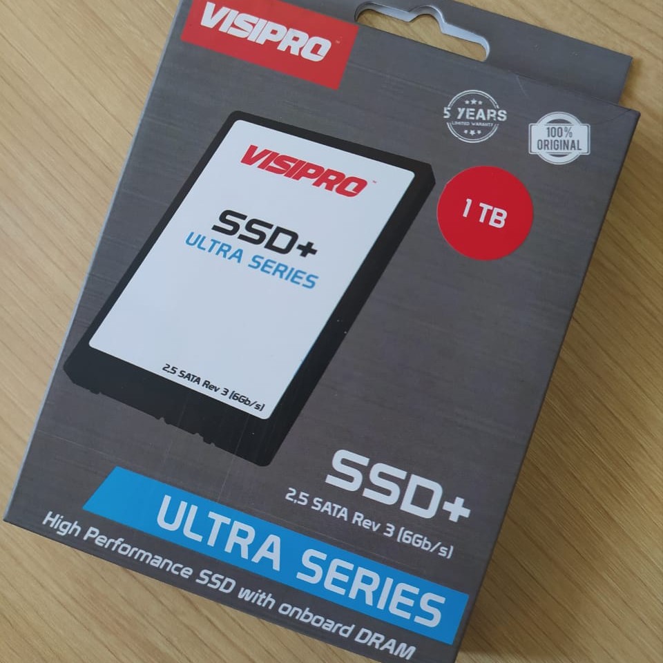 SSD VISIPRO ULTRA SERIES 1TB 2,5" SATA, ORIGINAL, GARANSI RESMI 5 TAHUN