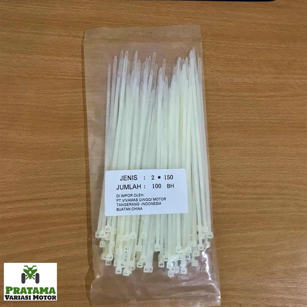 

Tali Ties Putih 2,5 x 150mm