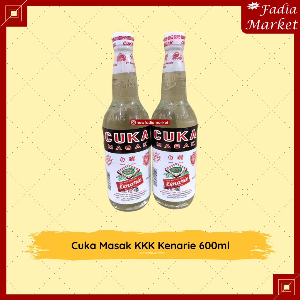 

Cuka Masak KKK Kenarie 600ml