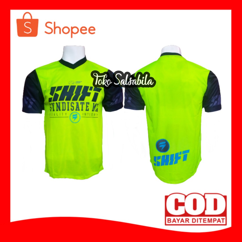 BAJU JERSEY SEPEDA MTB DOWNHILL SHIFT LENGAN PENDEK