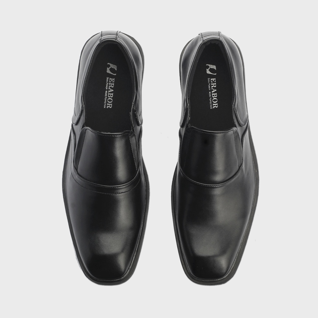Garm Black | Sepatu Loafers Hitam Tanpa Tali Pria Casual Kerja Formal Kantor Original Laki | FORIND x Erabor
