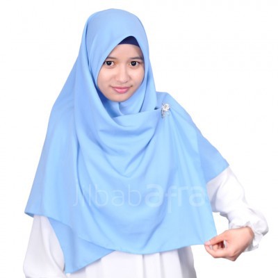 Jilbab Arfa Siera ( Segiempat JilbabArfa ) Hijab Segiempat Warna Baby Blue