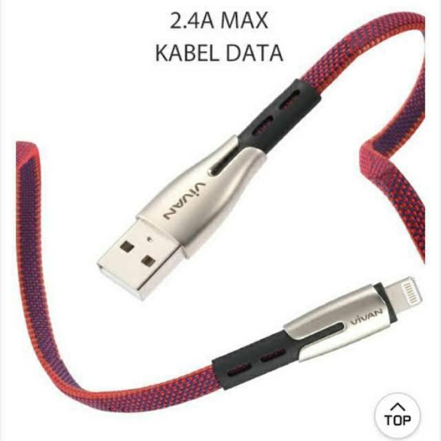 KABEL DATA VIVAN 100CM BTK-M (MICRO/ANDROID) BTK-L (LIGHTING) BTK-C ( TYPE-C) -3A FAST CHARGING