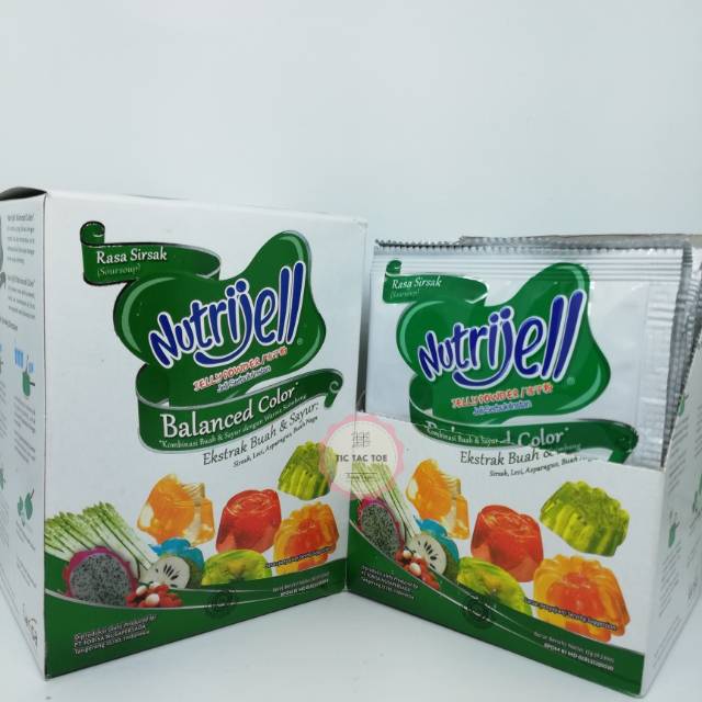 

Nutrijell Besar Balanced Colour Sirsak Box/ Nutrijell Jeli Besar Sirsak 12x15gr