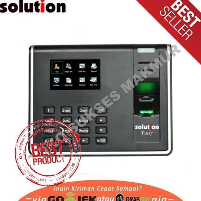 

SOLUTION P207 Mesin Absensi Sidik Jari / Finger Print