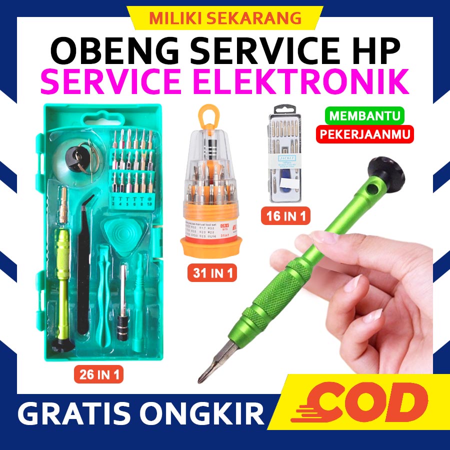 Obeng Hp Full Set - Alat Hp - Obeng Laptop Full Set 【ORIGINAL】