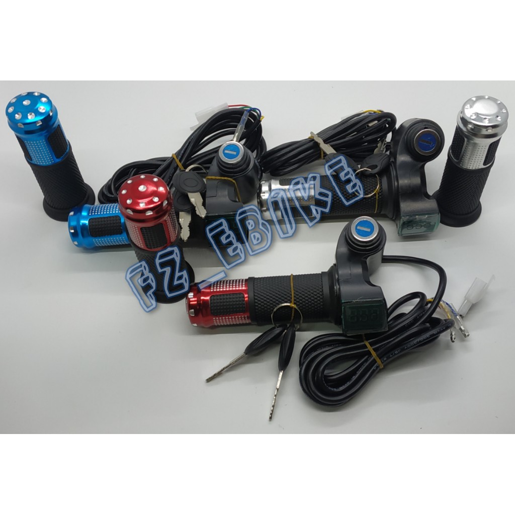 throttle with ignition speedometer sepeda listrik ebike