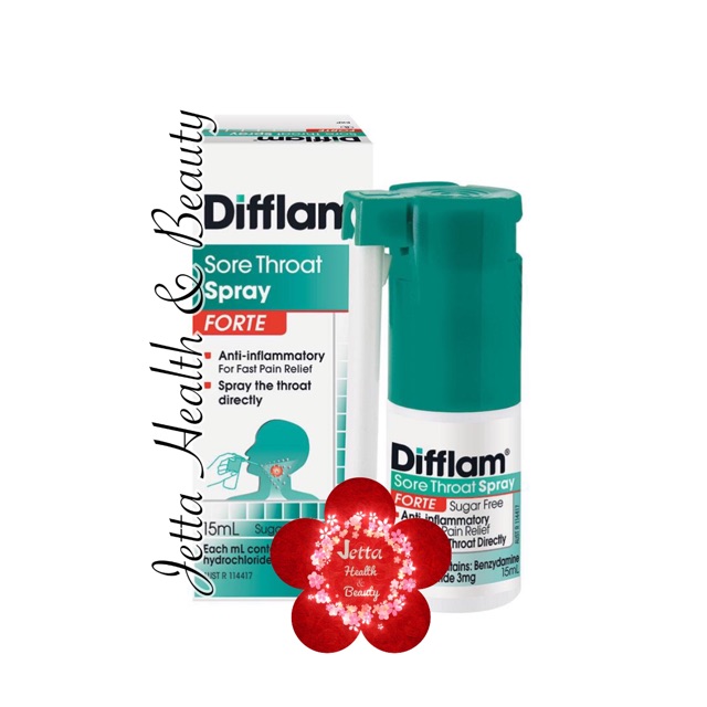 Difflam Sore Throat Spray Forte Sugar Free 15ml