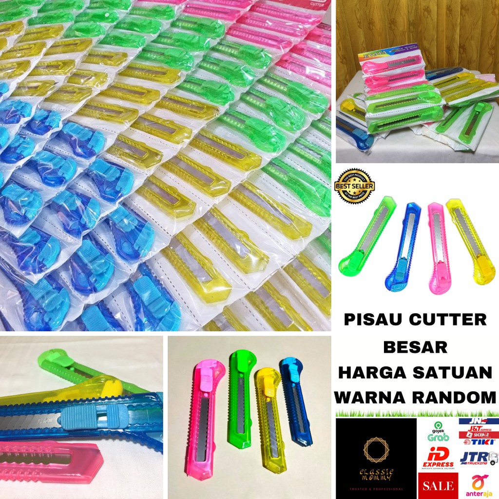 

ATK Pisau Cutter Besar Bening Harga Satuan Warna Random Murah