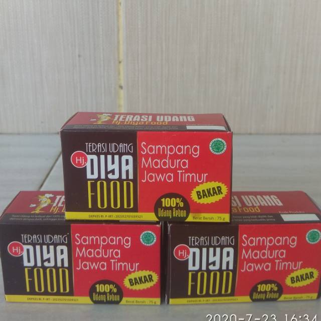 

Terasi udang rebon bakar Asli Madura (BPOM)