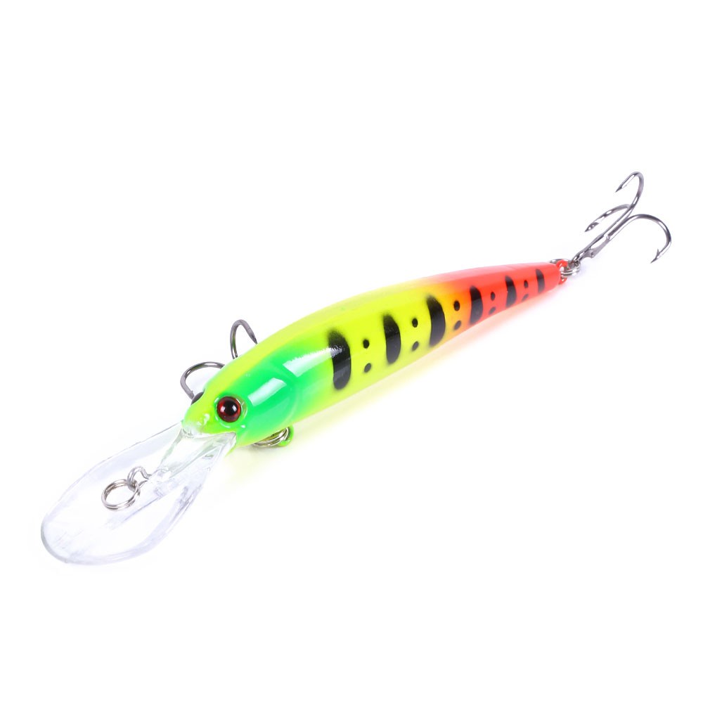 Hengjia 1pc Umpan Pancing Hardlure Tiruan Bentuk Ikan Kecil Bermata 3d 12.5cm 10g