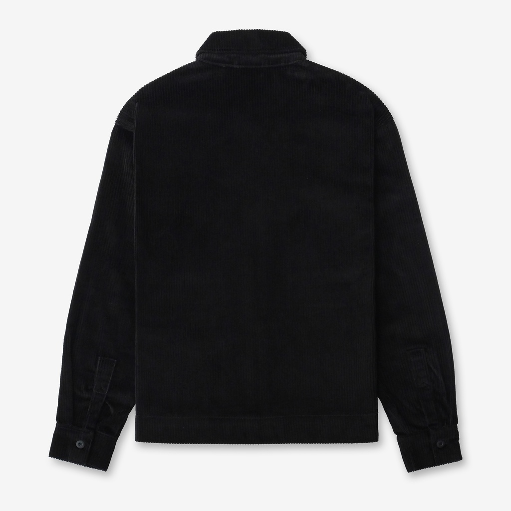 ARHOLMA STUDIOS - CORDUROY ZIP JACKET 'HIRAETH' BLACK