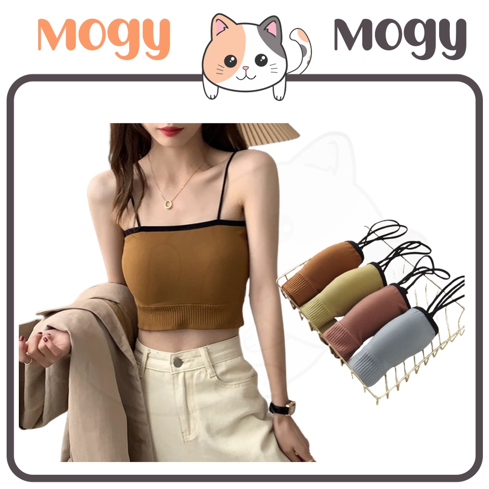 MOGYMOGY BRA538 Bra Crop Top Wanita Tanpa Kawat Tube Bra Kemben Wanita Tali