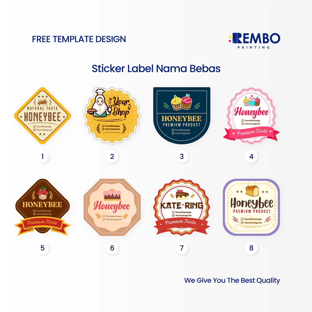 CETAK STIKER LABEL NAMA 5 CM / LABEL BULAT LABEL MAKANAN TOPLES KEMASAN BOTOL MINUMAN CUSTOM KROMO