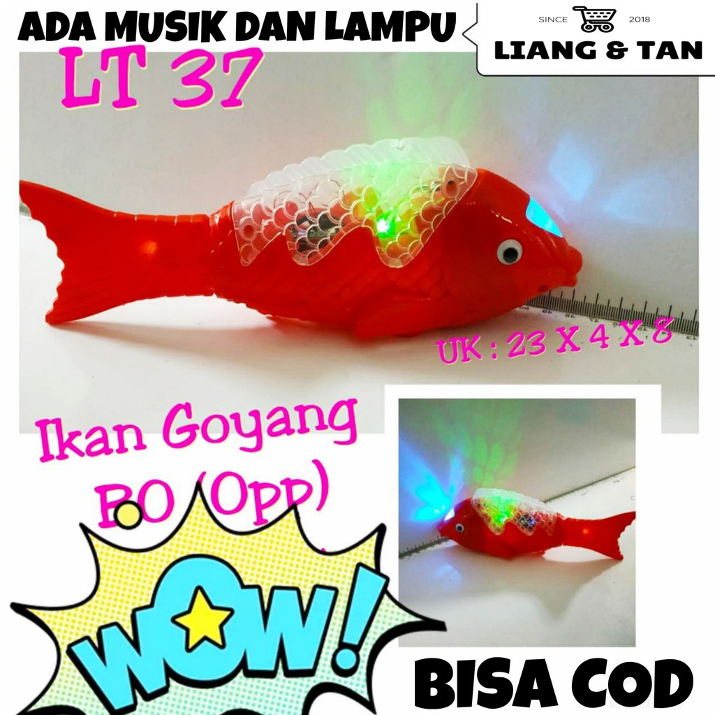 ( BISA COD ) PROMO LT37 Mainan Anak Ikan Koi Baterai Bisa Jalan Ada Musik Dan Lampu Murah