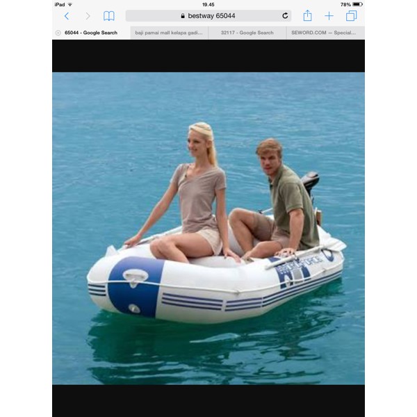 PERAHU PRO MARINE 65044 asli BESTWAY kapal karet sungai danau banjir MURAH BAGUS BISA BUAT 2 DEWASA