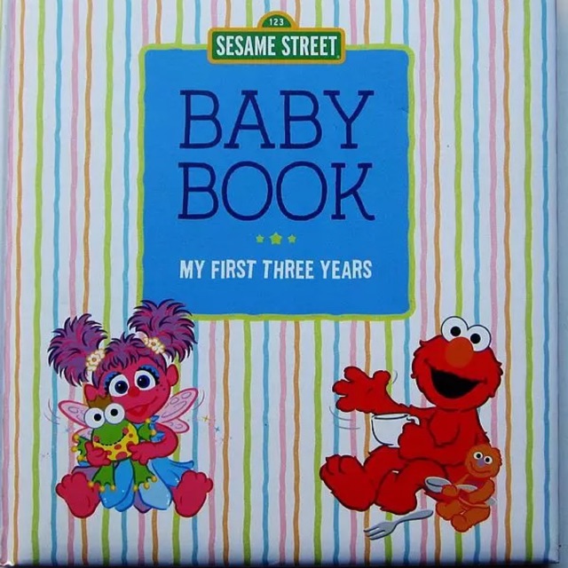 Sesame street baby book - memories book - buku import anak