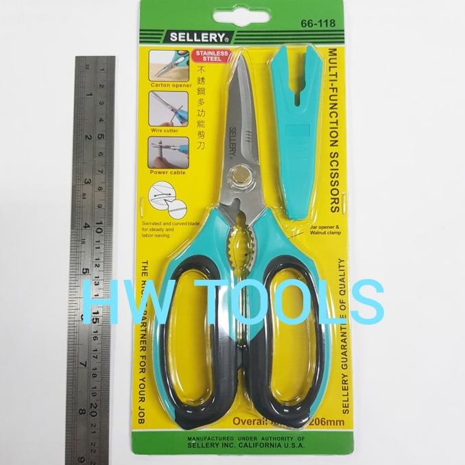 

Gunting Serbaguna Stainless Steel Multifunction Scissors Sellery Terbaru