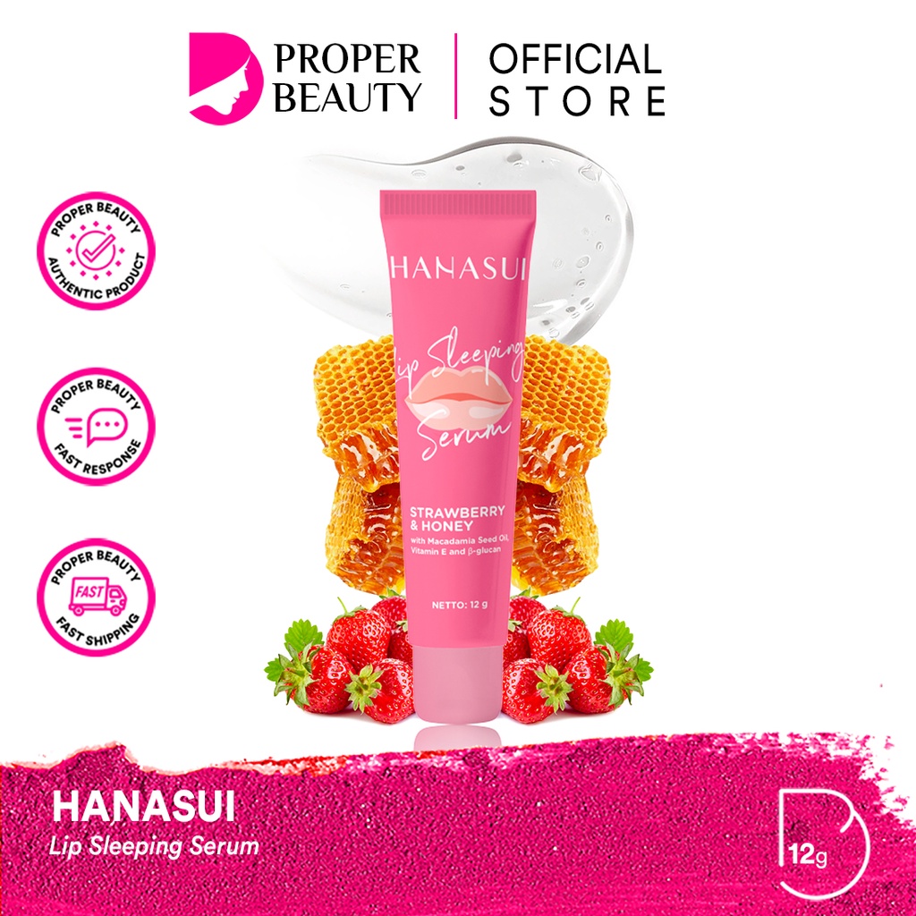 HANASUI Lip Sleeping Serum Indonesia / Gentle Cleanser Power Essence Toner Day Night Cream Spot Gel Cream Mud Peel Off Mask Masker Body Lotion Spa Exfoliating Gel Bar Soap / Men Naturgo Flawless Glow Acne Treatment Mattedorable Mineral Black Gold Paket