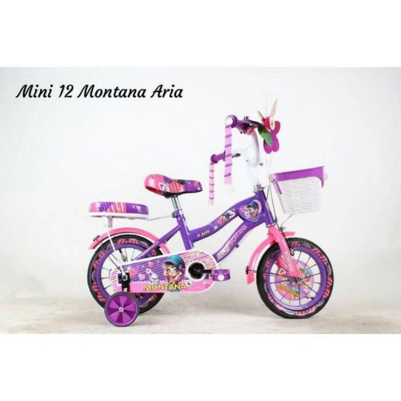 Sepeda Mini Anak Perempuan Ukuran 12 Montana Bekas / Baru
