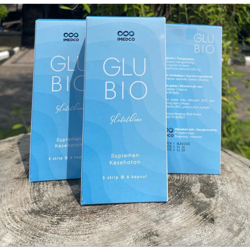 Suplemen vitamin Glutathion Glubio kapsul whitening BPOM