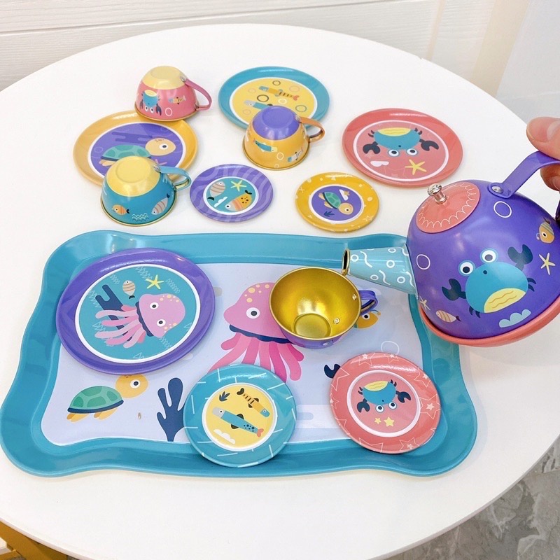 Afternoon Tea Set Party Ocean Series Pretend Play