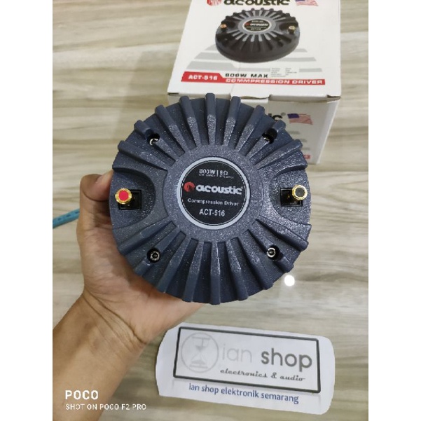 Driver Tweeter Acoustic PA516 ACT516 Twetter Acoustic PA 516 ACT 516 Original VC 2 inchi Drat 800 Wa