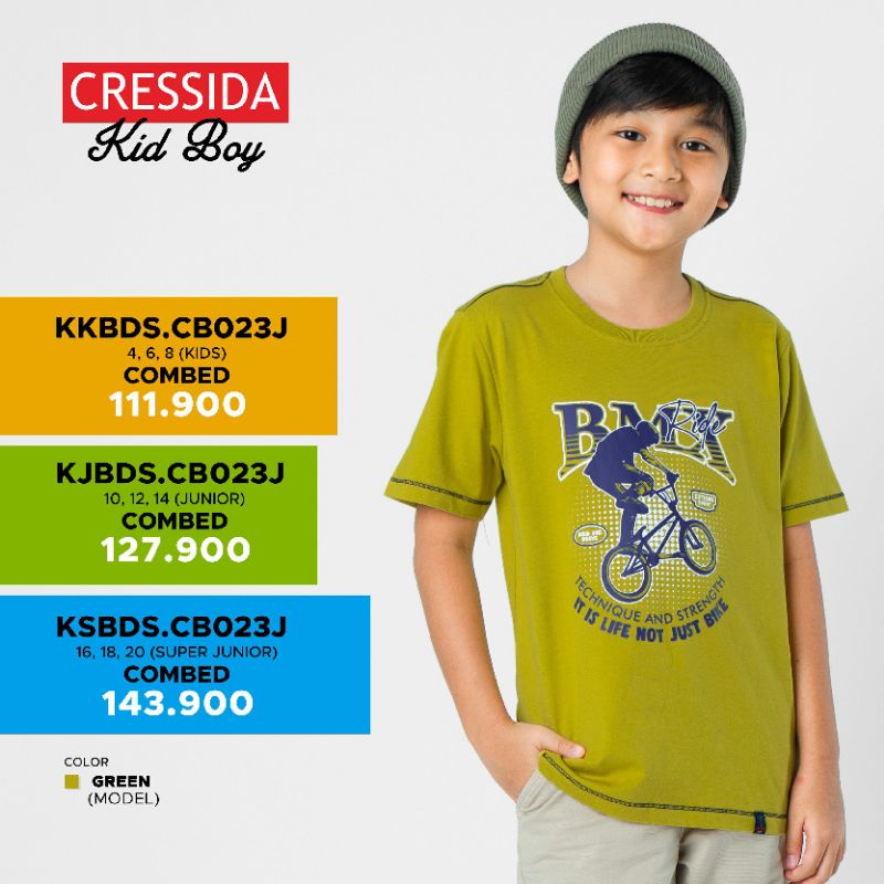 Cressida original Kaos anak cowok Baju kaos anak cowok Tshirt anak cowok Cresida Atasana anak cowok 
