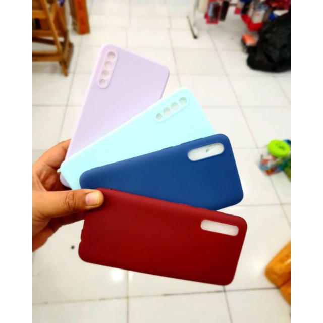 Samsung A50 A50s Silikon Soft Case Slim Matte Doff Warna Candy Tipis