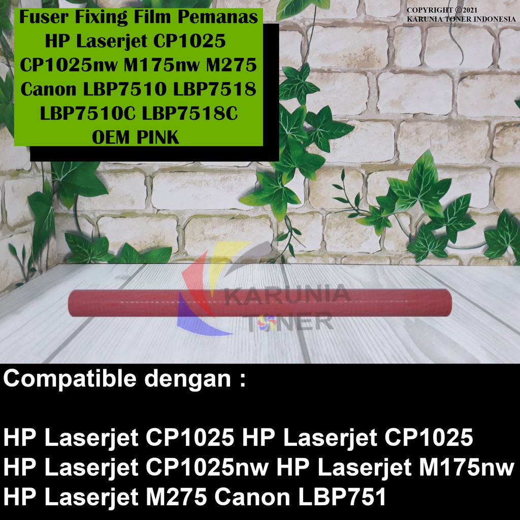 Fuser Film Laserjet CP1025 CP1025 CP1025nw M175nw M275 Canon LBP751