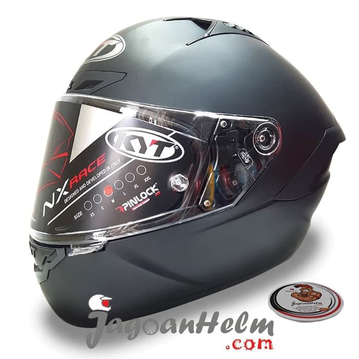 OFC KYT HELM NXRACE SOLID BLACK DOFF NX-RACE FULLFACE NX RACE