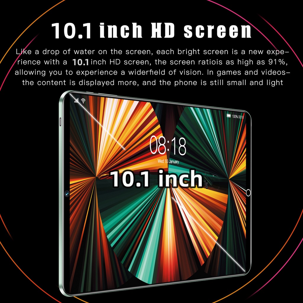 2022 BARU 5G WiFi Tablet Pro 11 Tab 10.1 -Inch Layar Super Besar Tablet Pendidikan Online 12GB+512GB Dual Sim Cartoon Siswa Pelajari Komputer Tablet Android Murah