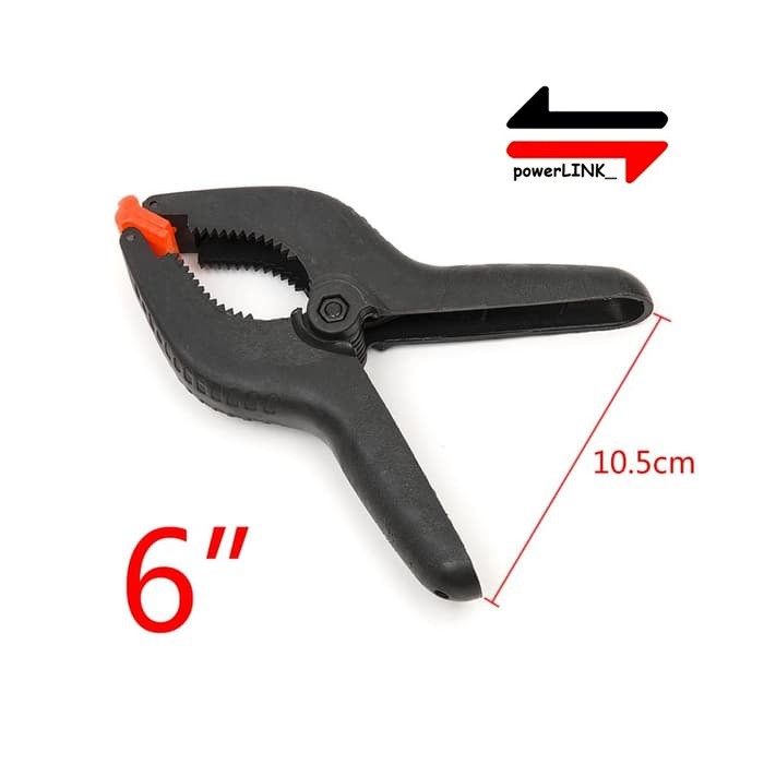 Spring Clamp 2&quot; 3&quot; 4&quot; 6&quot; 9&quot; - Nylon - Alat Penjepit Kayu Besi Catok