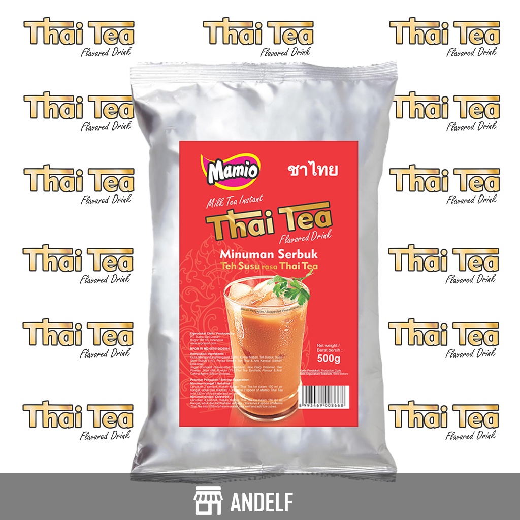 

Bubuk Minuman Thai Tea Kemasan 500 gram