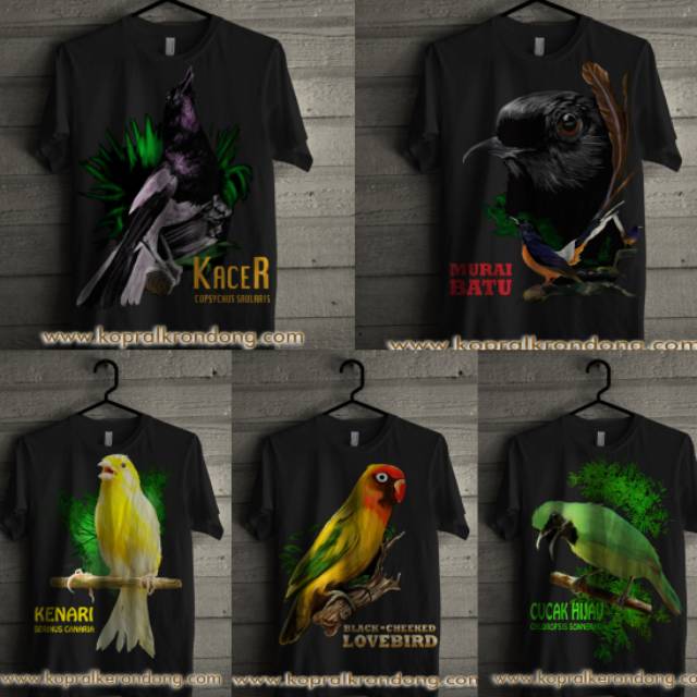 kaos burung combed 30s